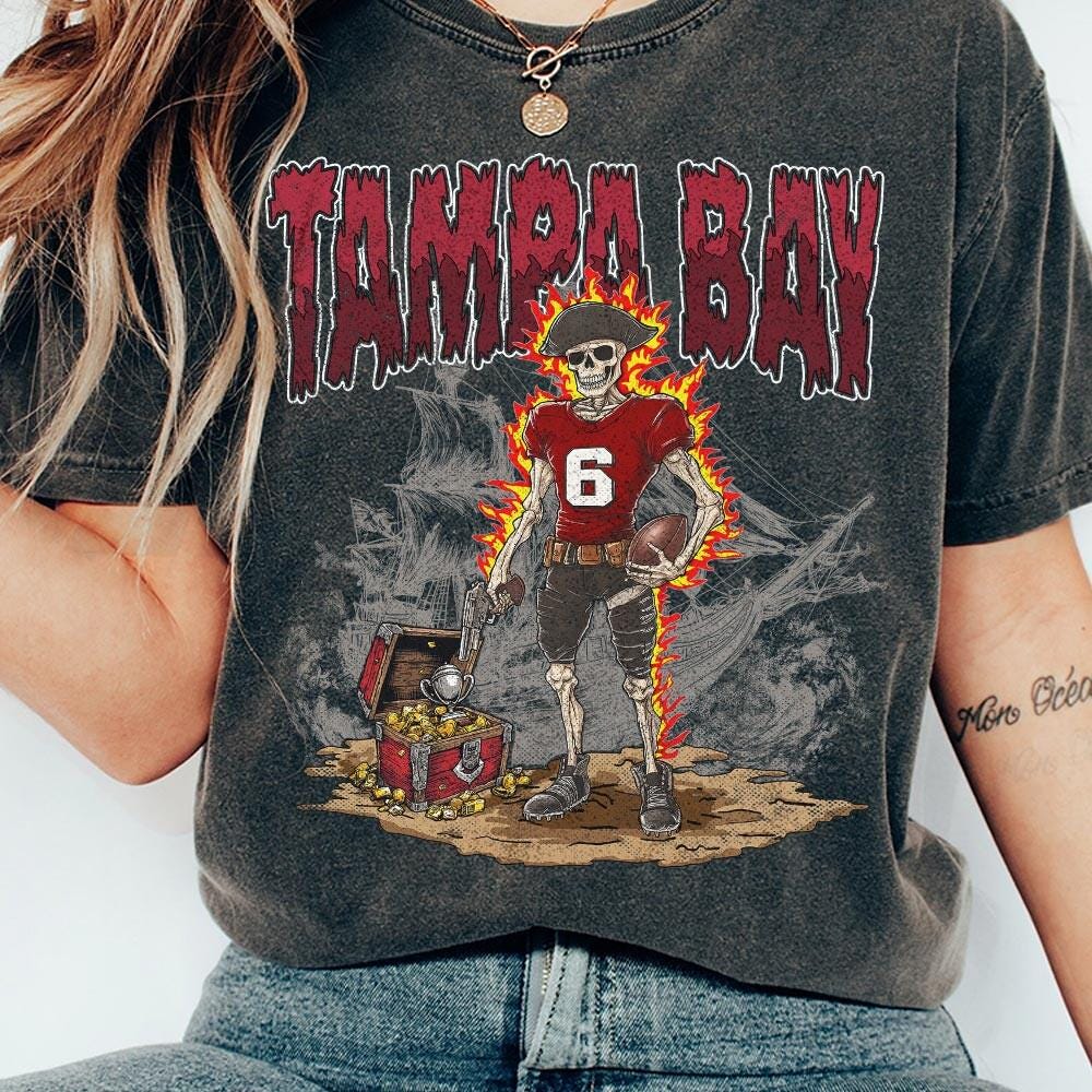 Tampa Bay Football Skull Vintage Shirt