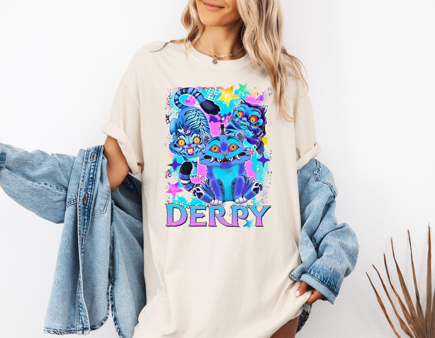 Demon Hunter Tiger Shirt, Merch Kpop Shirt, Hunters Tiger fan, Derpy the Tiger And Bird Demon Hunter Tiger Tee, Kpop Demon Hunters Shirt