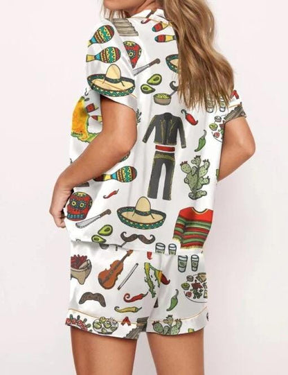 Mexico Travel Pajama Set  Pajamas Set