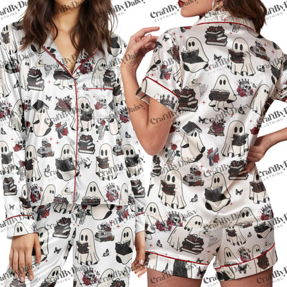 Run Little Mouse Haunting Adeline Ghost Book Satin Pajama set, Dark Romance Book Merch, Smut Reader Gift, Cat and Mouse, Zade Meadows