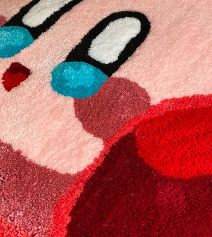 Kirby hand tufted rug, Kirby rug, Kirby custom rug