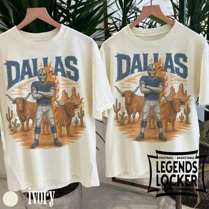 Dallas Cowboys T-Shirt, Vintage Dallas Football Graphic Tee, Retro Texas Sports Shirt, Gift for Cowboys Fans