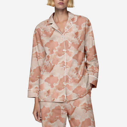 Olivia Von Halle Lila Icarus Peach Cloud Pajamas, Freakier Friday 2025 Pajamas, Anna Silk Pyjamas , Freakier Friday Pajamas, Freakier Friday