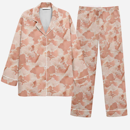 Olivia Von Halle Lila Icarus Peach Cloud Pajamas, Freakier Friday 2025 Pajamas, Anna Silk Pyjamas , Freakier Friday Pajamas, Freakier Friday