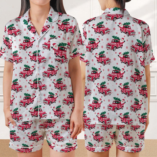Christmas Pajama Set, Santa Claus Sleepwear, Vintage Santa Loungewear, Cute Santa Claus Xmas Pjs, Merry Christmas Pajamas, Vintage Christmas