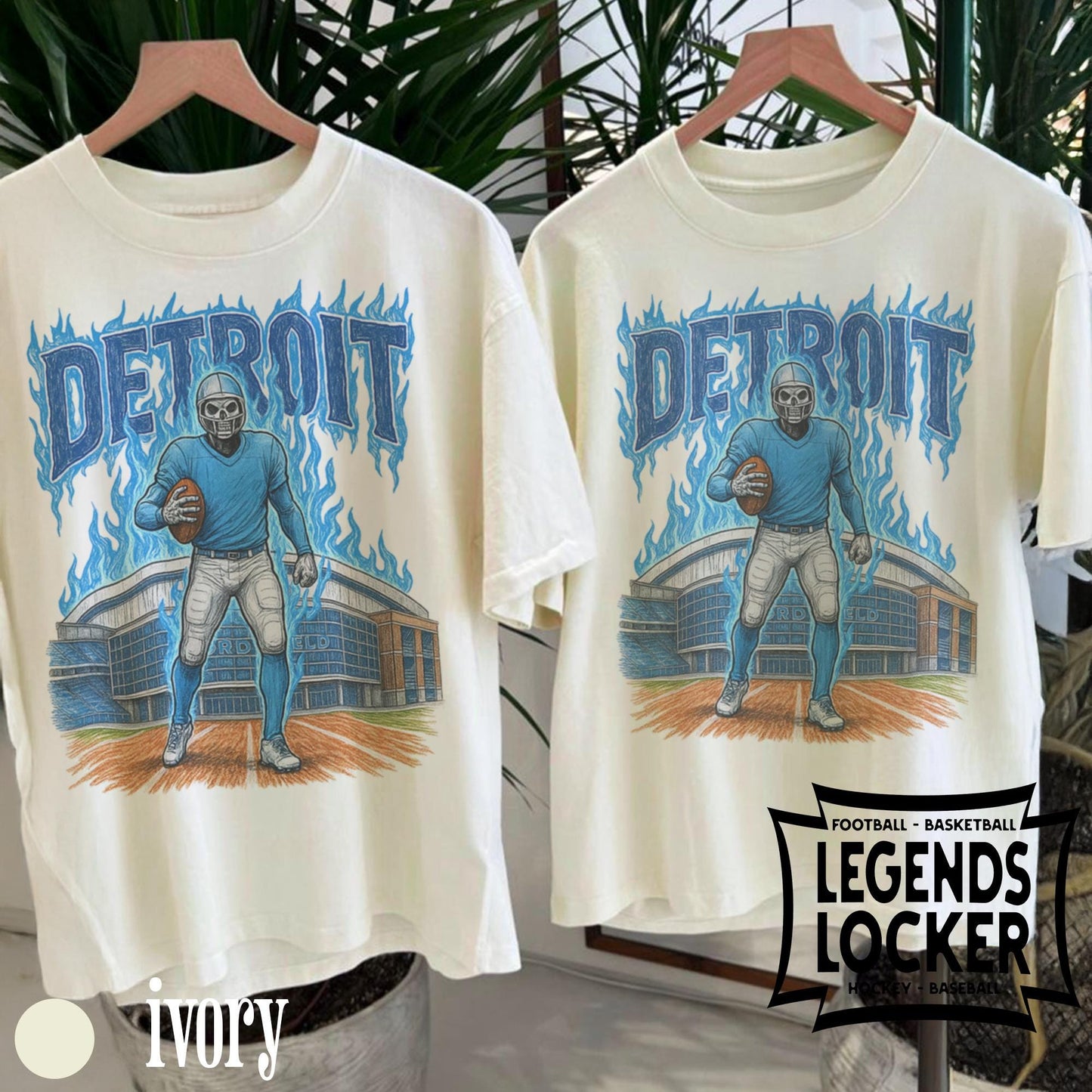Vintage Detroit Football Graphic T-Shirt, Retro Detroit Lions Tee, Old School Football Fan Shirt