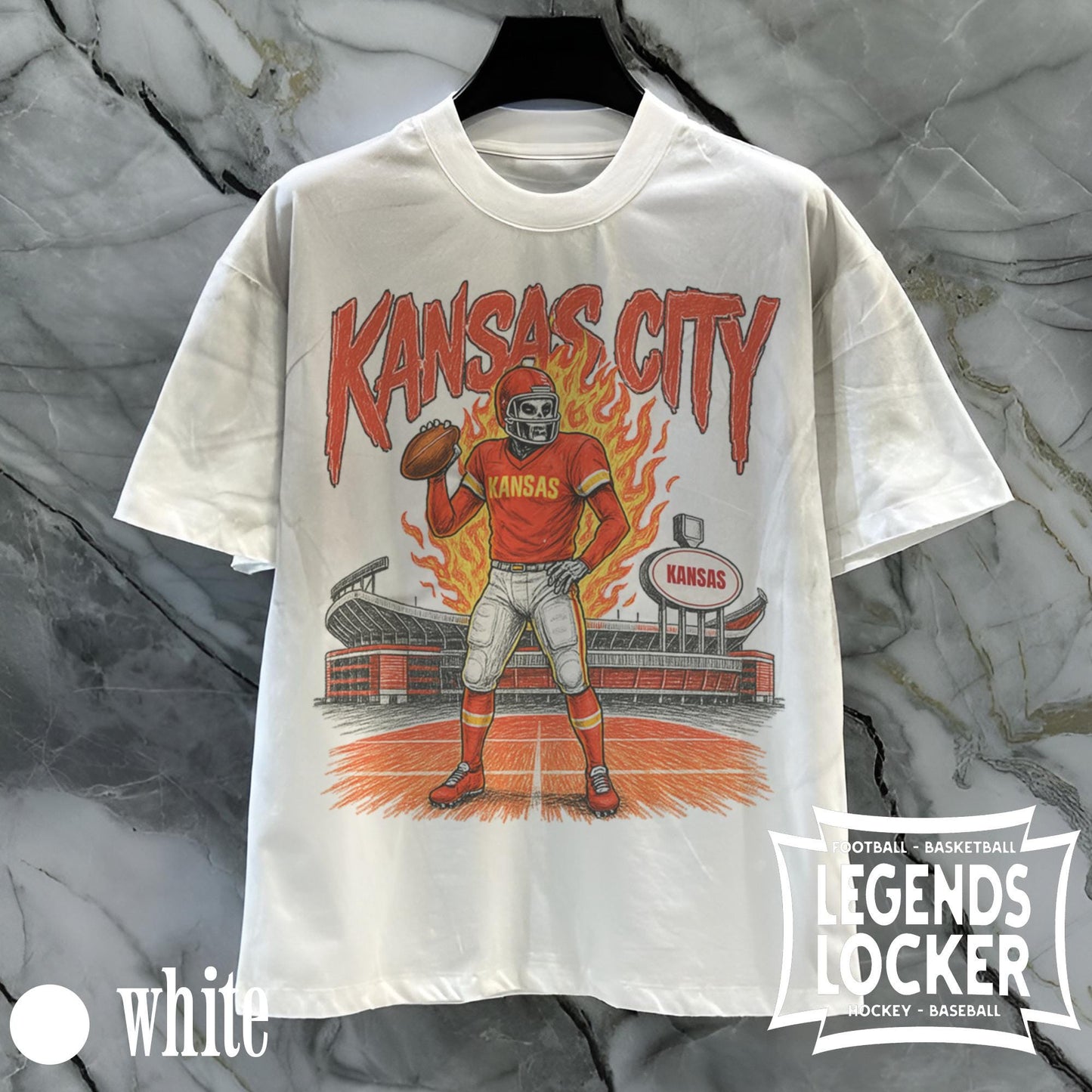 Kansas City Football T-Shirt, Vintage Kansas Football Graphic Tee, Gift for KC Fans