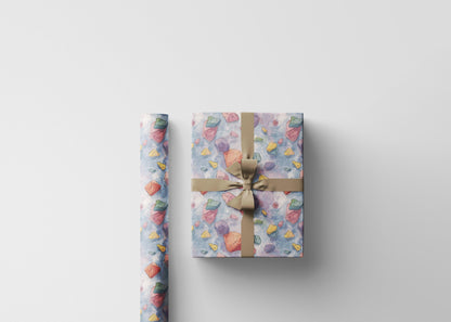 Rock Climbing Wrapping Paper Roll, Adventure Gift Wrap for Outdoor Enthusiasts, Hikers, and Mountain Sports Lovers #23