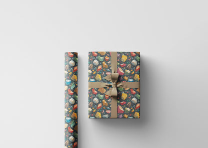 Mountain Climbing Wrapping Paper Roll, Outdoor Gift Wrap for Rock Climbers and Extreme Adventure Lovers #12