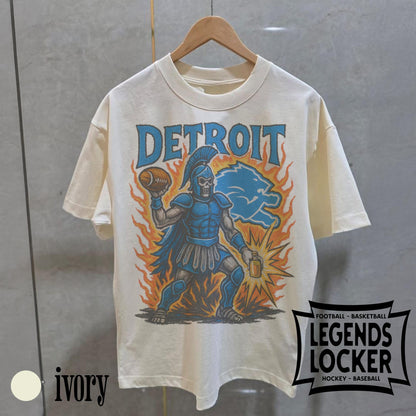 Retro Detroit Football T-Shirt, Old School Game Day Tee, Vintage Detroit Football Graphic Shirt, Limited Fan Merch