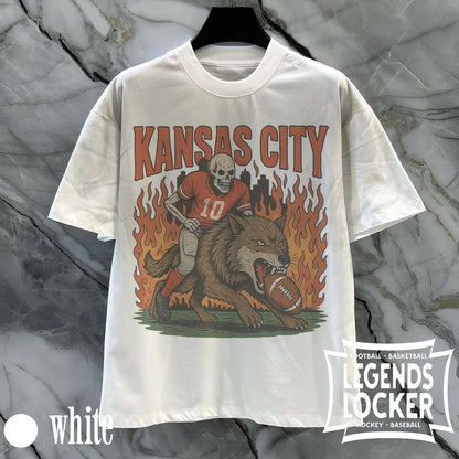 Retro Kansas City Football T-Shirt, Old School Game Day Tee, Vintage Kansas City Football Graphic Shirt, Fan Apparel
