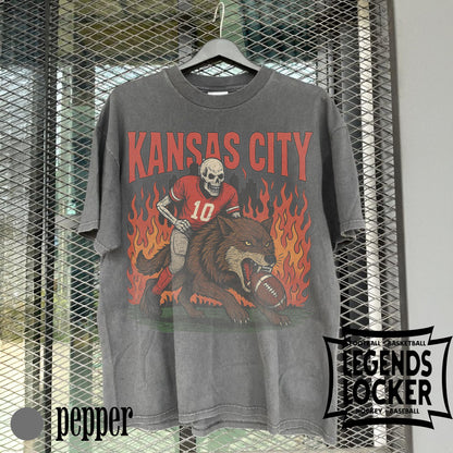 Retro Kansas City Football T-Shirt, Old School Game Day Tee, Vintage Kansas City Football Graphic Shirt, Fan Apparel