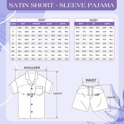 Halloween Bat Leopard Satin Pajamas Set, Girlish Halloween Pajamas, Halloween Pajamas, Cute Glitter Bat Pajamas, Spooky Season Pajamas Set