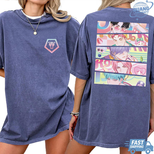Kpop Saja Boys Shirt, Kpop Demon Hunters T-shirt, Demon Hunters Merch, Kpop Huntrix Pin shirt, Saja Boys Fan Gifts