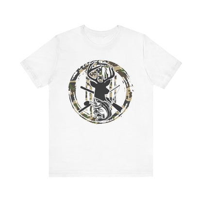 Deer Hunting & Bass Fishing T-Shirt: Outdoorsman Gift