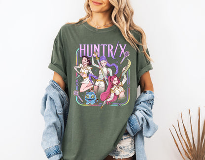 Kpop Demon Hunters Shirt, Huntrix Girl TShirt, Kpop idol group Shirt, Mira, Rumi, Joey Shirt, Demon Hunter Merch, Gift for Huntrix fan