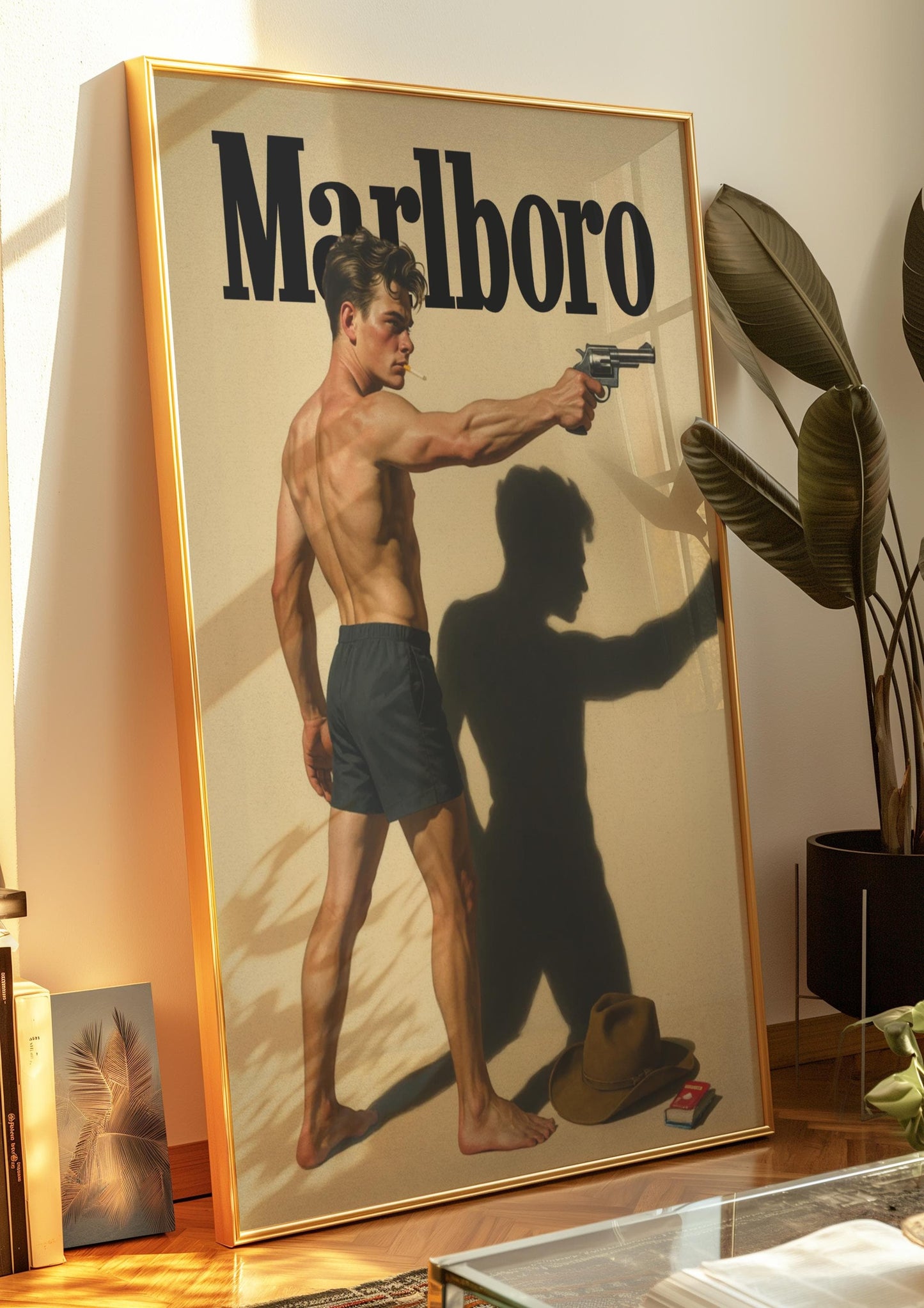 Vintage Cigarette Western Poster Print, Retro Marlboro Print, Tobacco Poster, vintage advertisment, cigarette poster marlboro, cigarette art