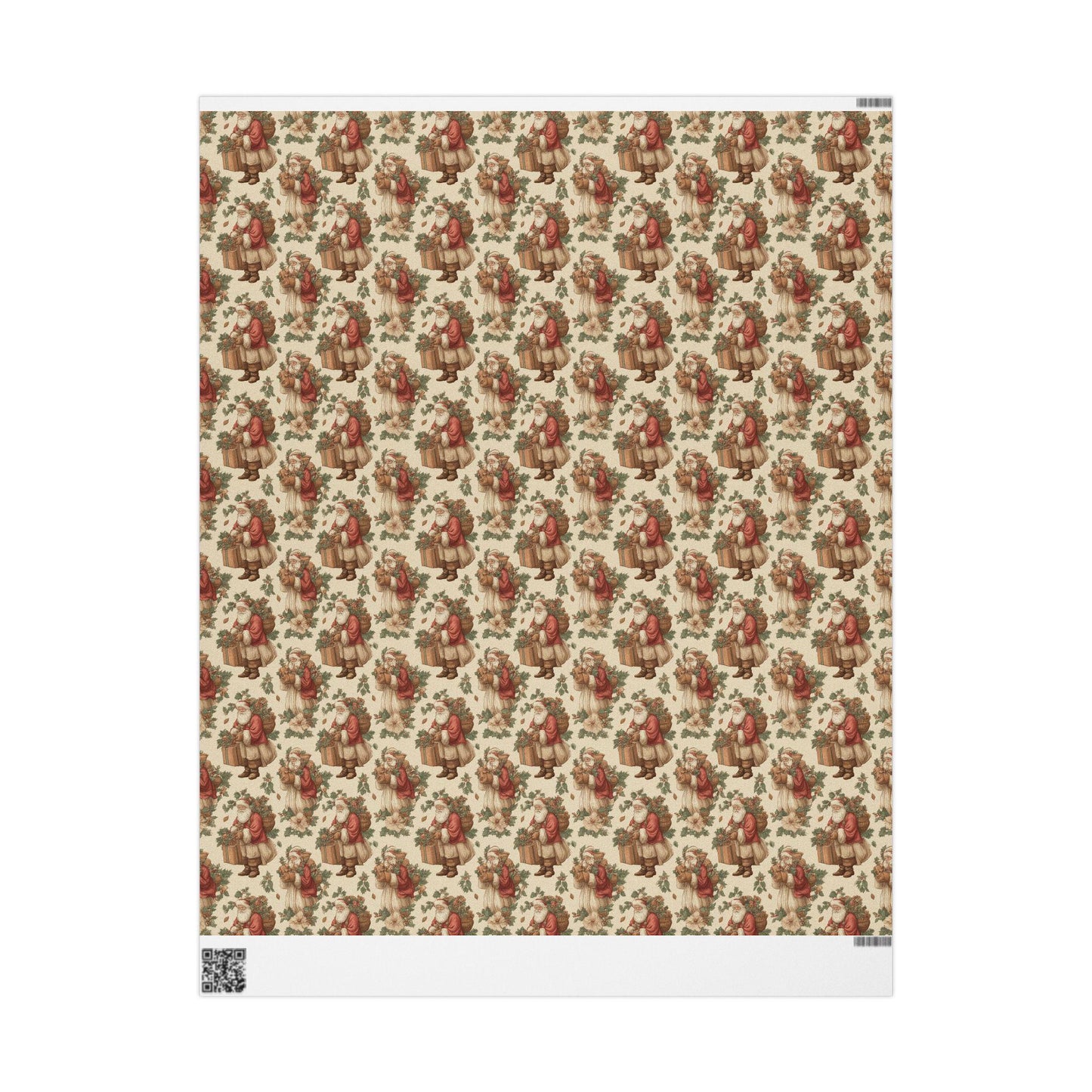 Vintage Christmas Santa Gift Wrap Holiday Gift Wrapping Paper Christmas Gift Wrap Xmas Christmas Vintage Victorian Roll Gift Wrap Paper