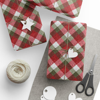 Christmas Plaid Gift Wrap Wrapping Paper Holiday Gift Wrap Tartan Gift Wrap Elegant Christmas Gift Wrap Christmas Wrapping Paper Holiday