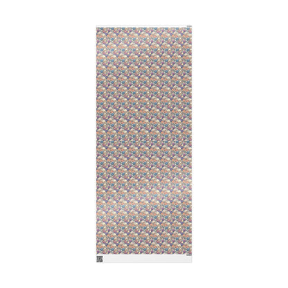 Pastel Goth Halloween Wrapping Paper Roll Watercolor Bats Skeletons Moons  Witch Alternative Style #8