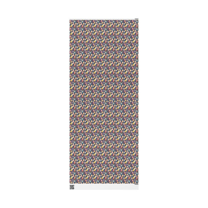 Pastel Goth Halloween Wrapping Paper Roll Watercolor Cute Spooky vibes Bats Skeleton Witchy Pattern #19