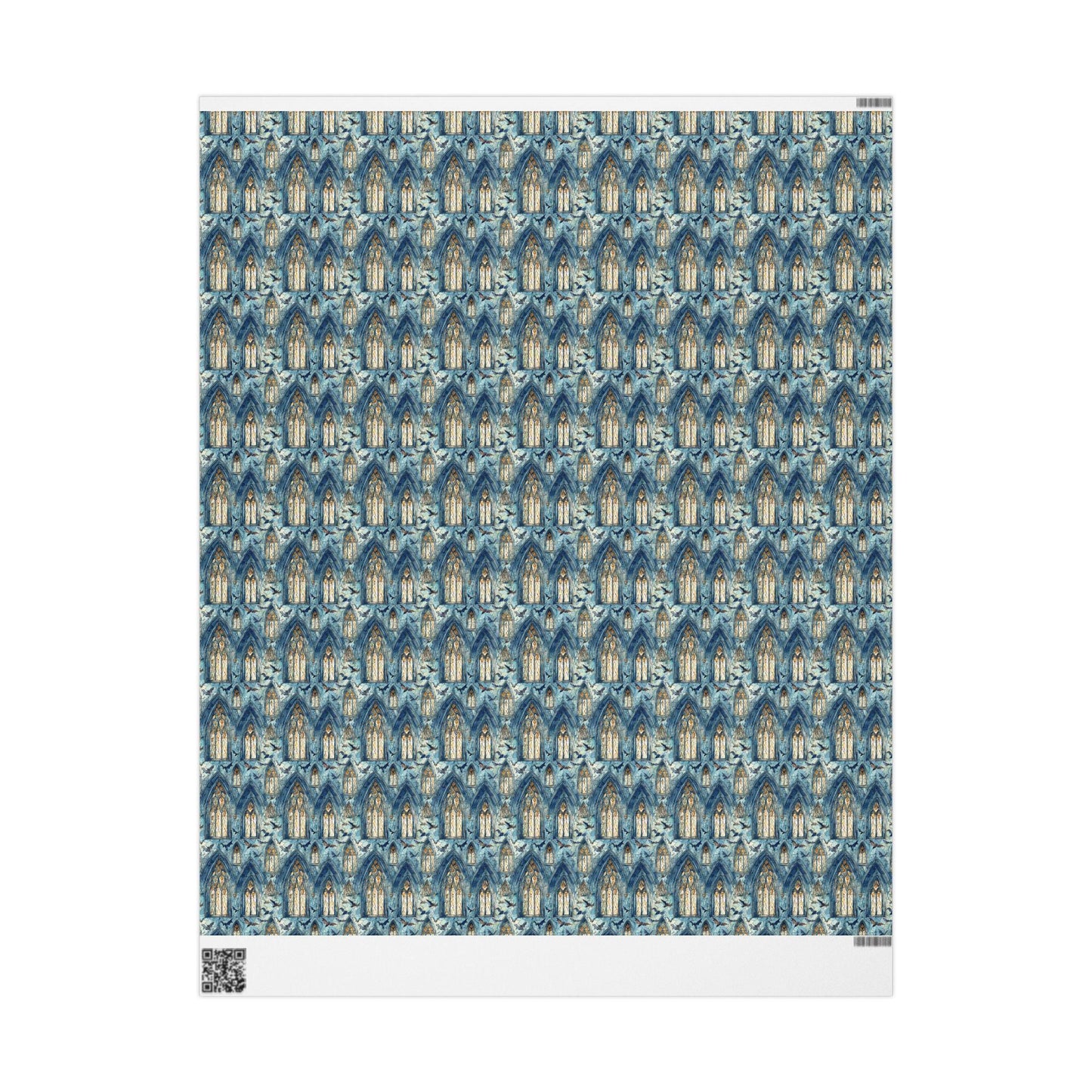 Haunted Mansion Halloween Wrapping Paper Roll Watercolor Ghost Bats Skeleton Witchy Cute Spooky Decor #6