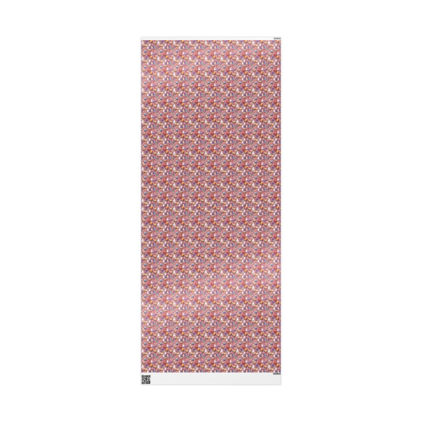 Pastel Goth Halloween Wrapping Paper Roll Watercolor Ghost Bat Witch Stars Skeleton Cute Print #21