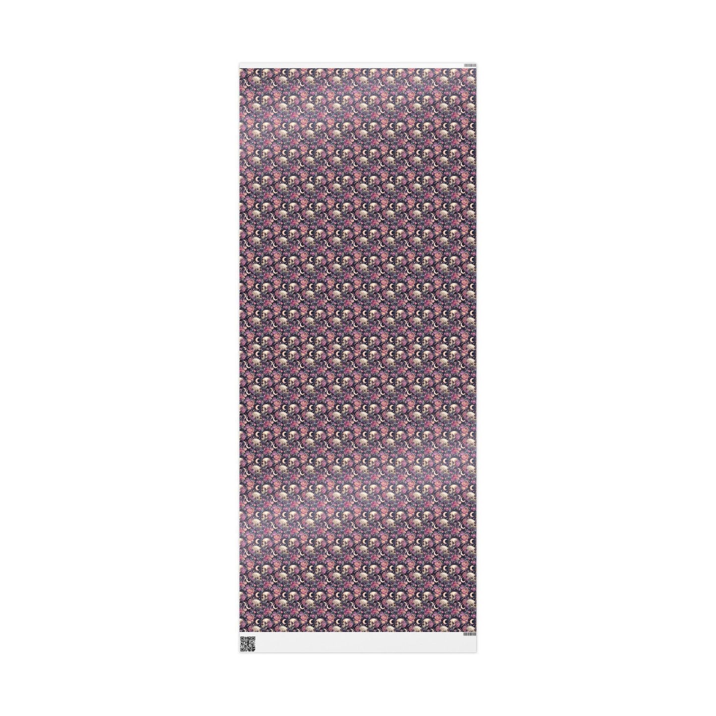 Pastel Goth Watercolor Wrapping Paper Roll Halloween Spooky Cute Alternative Goth Ghost Bat Print #7