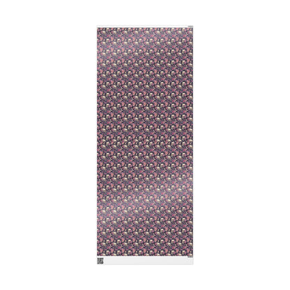 Pastel Goth Watercolor Wrapping Paper Roll Halloween Spooky Cute Alternative Goth Ghost Bat Print #7