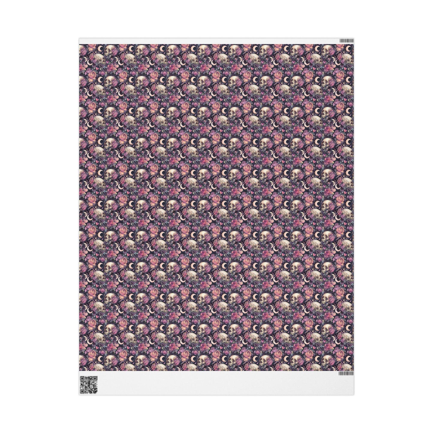 Pastel Goth Watercolor Wrapping Paper Roll Halloween Spooky Cute Alternative Goth Ghost Bat Print #7