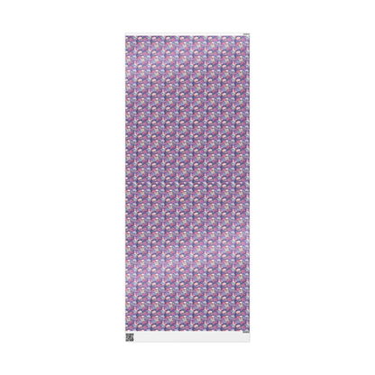 Pastel Goth Watercolor Wrapping Paper Roll Halloween Spooky Cute Ghost Bat Witch Gothic Style #16