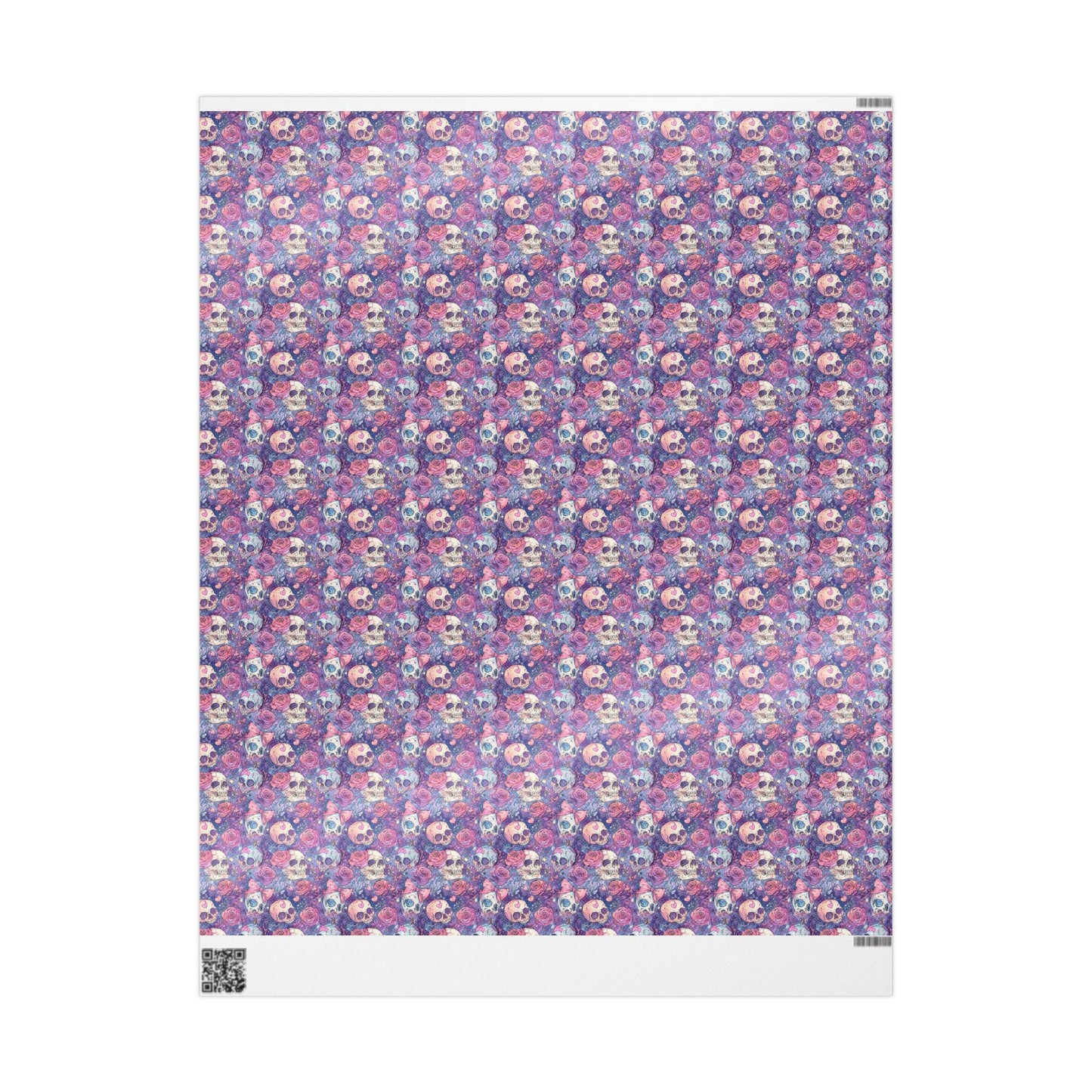Pastel Goth Watercolor Wrapping Paper Roll Halloween Spooky Cute Ghost Bat Witch Gothic Style #16