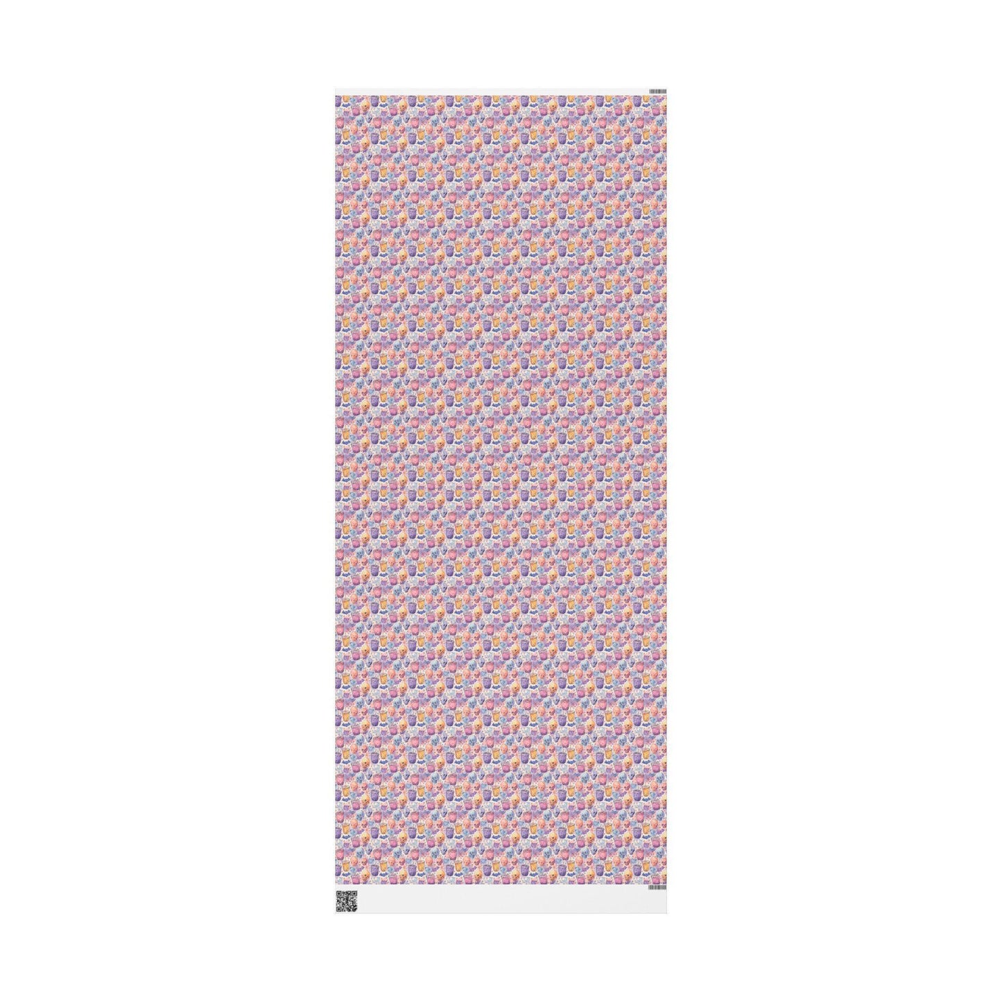 Pastel Goth Watercolor Wrapping Paper Roll Halloween Spooky Cute Ghost Bat Stars Gothic Aesthetic #12