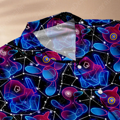 Prygon Mystic Pajama Set - Anime Cute Loungewear - Comfortable Video Game - Sleepwear for Fans