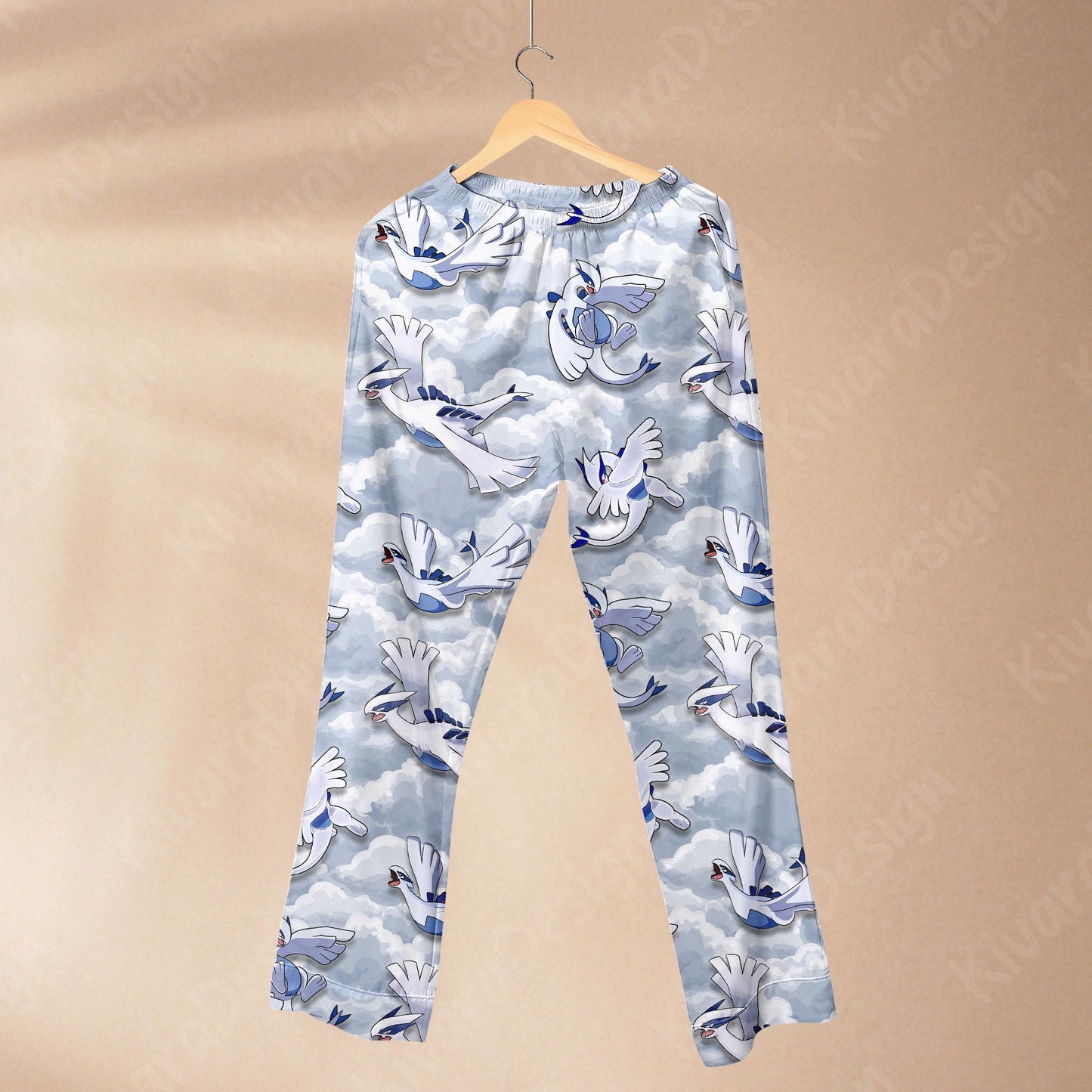 Lugia Pajama Set - Anime Sky Loungewear - Comfortable Video Game - Special Sleepwear for Fans