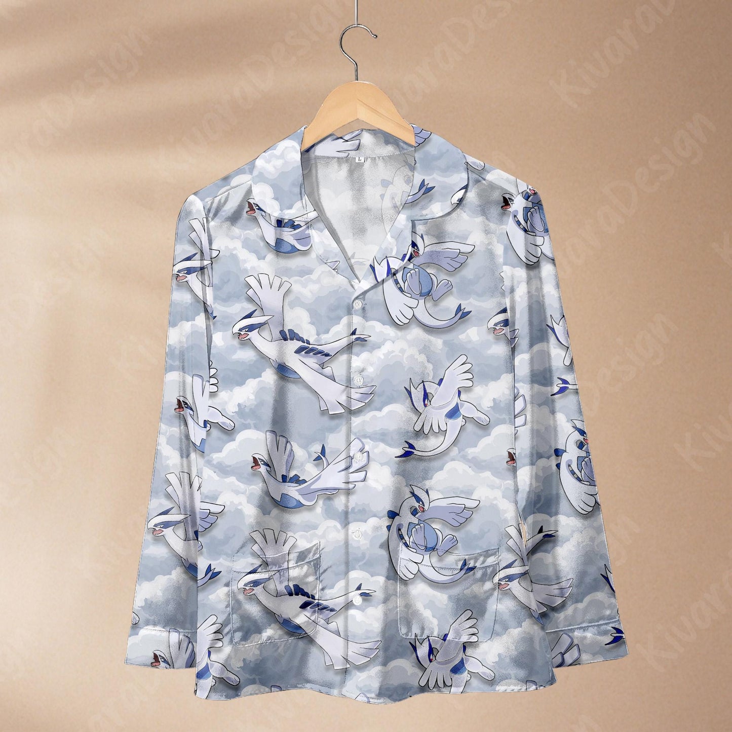 Lugia Pajama Set - Anime Sky Loungewear - Comfortable Video Game - Special Sleepwear for Fans