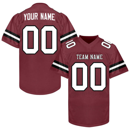 Custom White  Football Jersey Men Women Youth Kid, Green Orange Football Shirt Printed Name Number and Logo, Practice Football Uniform