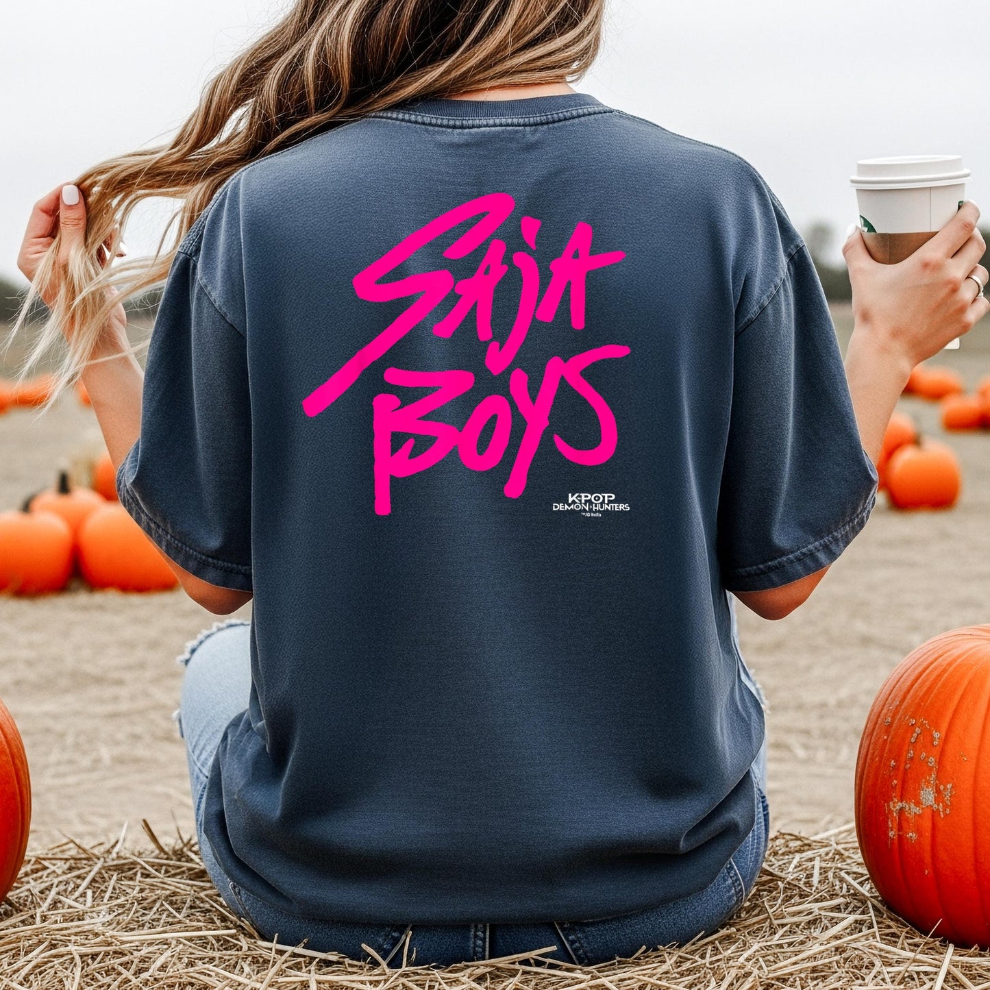 Back Print Saja Boys Kpop Demon Hunters Tshirt, Gift For Women, Saja Boys Huntrix Pin Tee, Mira Tee For Zoey, Demon Hunter Merch, Jinu Tee,