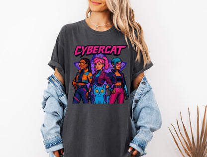 Kpop CYBERCAT TShirt, Huntrix Girl Band Sweatshirt, Kpop Idol GroupTee, Mira Tee, Rumi Joey Shirt, Demon Hunter Merch, Huntrix Fan Gift