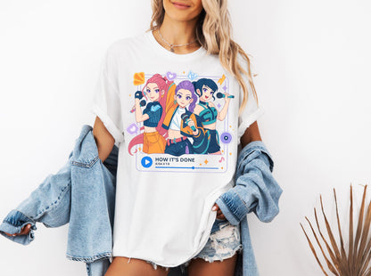 Kpop Mira Rumi Joey Singer Shirt, Huntrix Girl Band Sweatshirt, Kpop Idol GroupTee, Demon Hunter Merch, Huntrix Fan Gift