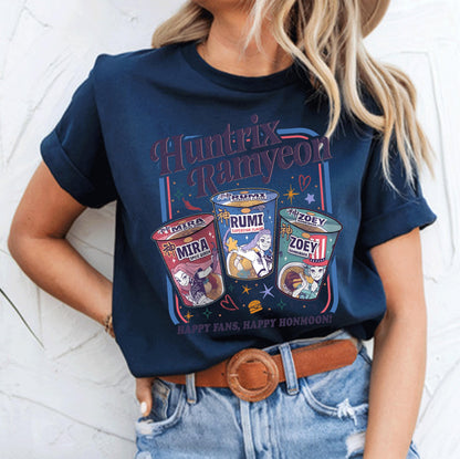 Huntrix T Shirt, Demon Hunters Shirt, Huntrix Girls T Shirt, Mira Rumi Joey Shirt, Demon Hunter Kids Shirt, Gift For Kpop Fan, Kpop Movie