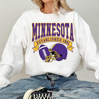 Minnesota Football Sweatshirt, Trendy Game Day Gift Tee, Minnesota Mascot Sweatshirt, Minnesota Football Fan, Retro Sports Fan Sweatshirt