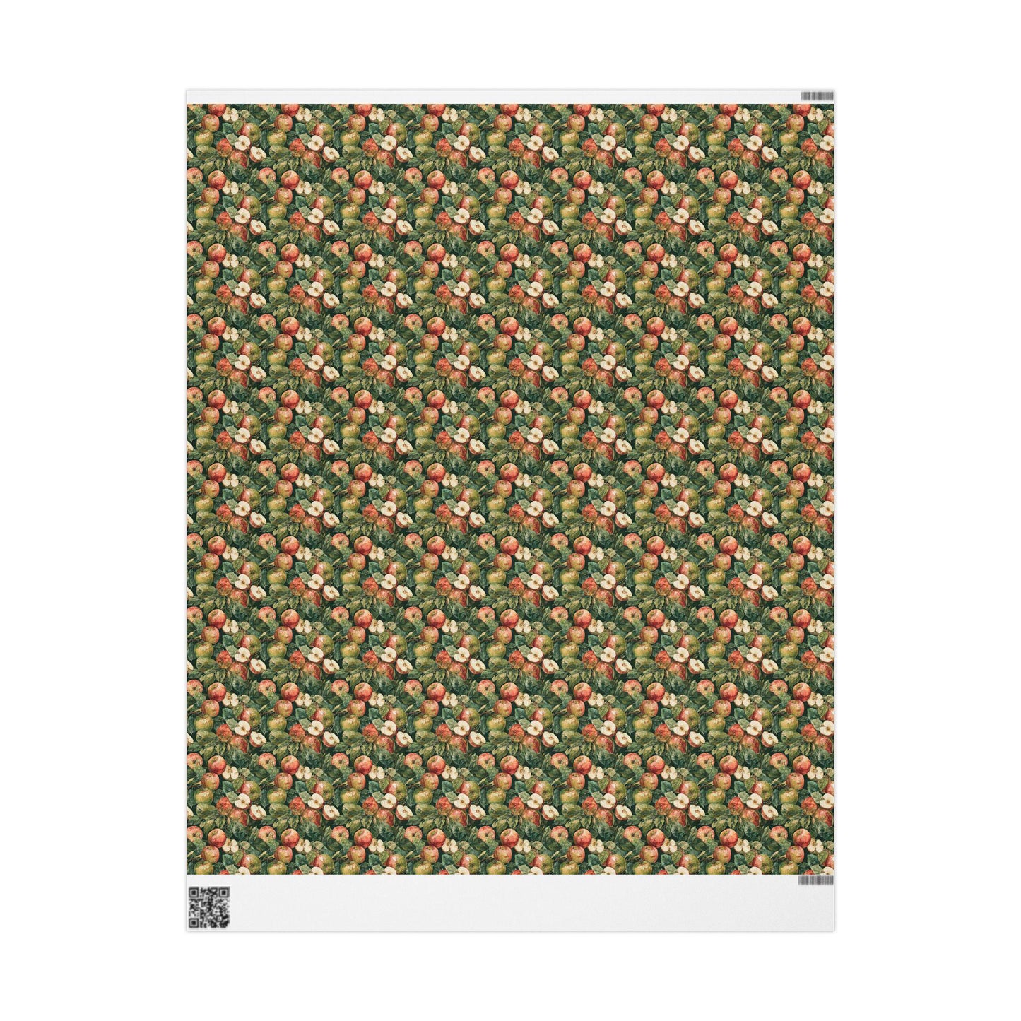 Farmers Market Wrapping Paper Roll Country Rustic Apples Farmhouse Style Eco Friendly Fruit Orchard Kitchen Gift Wrap #45