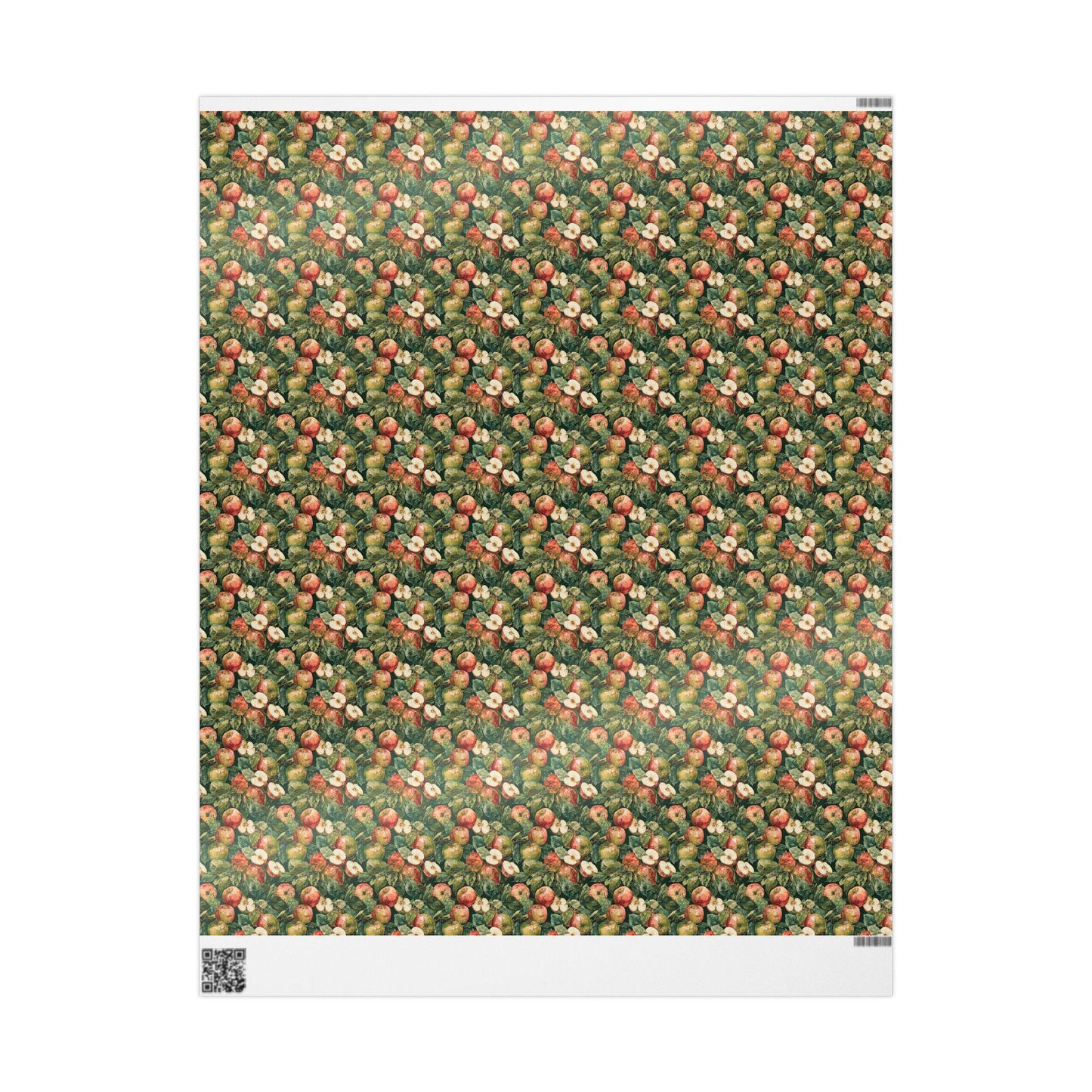 Farmers Market Wrapping Paper Roll Country Rustic Apples Farmhouse Style Eco Friendly Fruit Orchard Kitchen Gift Wrap #45