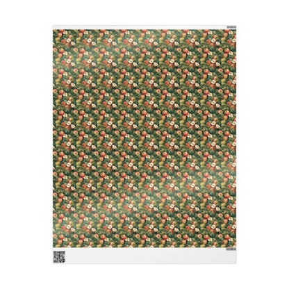 Farmers Market Wrapping Paper Roll Country Rustic Apples Farmhouse Style Eco Friendly Fruit Orchard Kitchen Gift Wrap #45