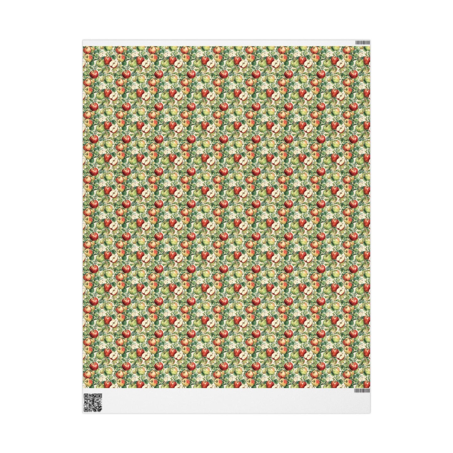 Farmers Market Wrapping Paper Roll Farm Fresh Apples Rustic Farmhouse Kitchen Organic Eco Country Fruit Gift Wrap #46
