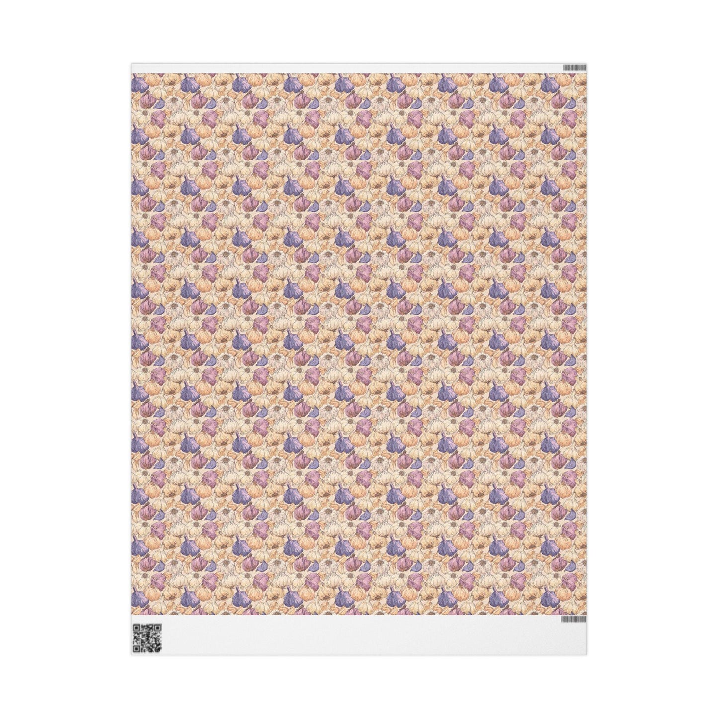 Farmers Market Wrapping Paper Roll Farmhouse Rustic Garlic Design Eco Friendly Country Kitchen Organic Veggie Gift Wrap #32