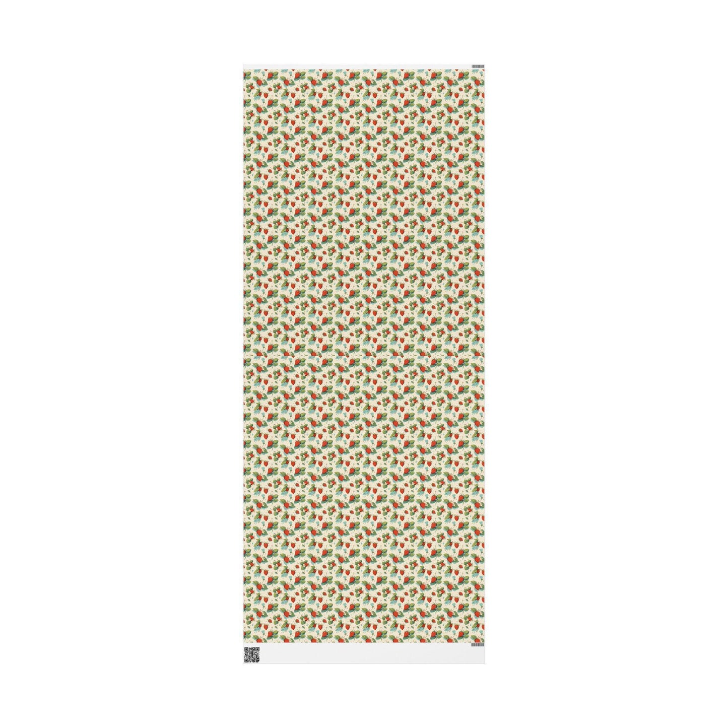 Farmers Market Wrapping Paper Roll Rustic Farm Fresh Strawberries Fruit Illustration Eco Friendly Farmhouse Kitchen Gift Wrap #37