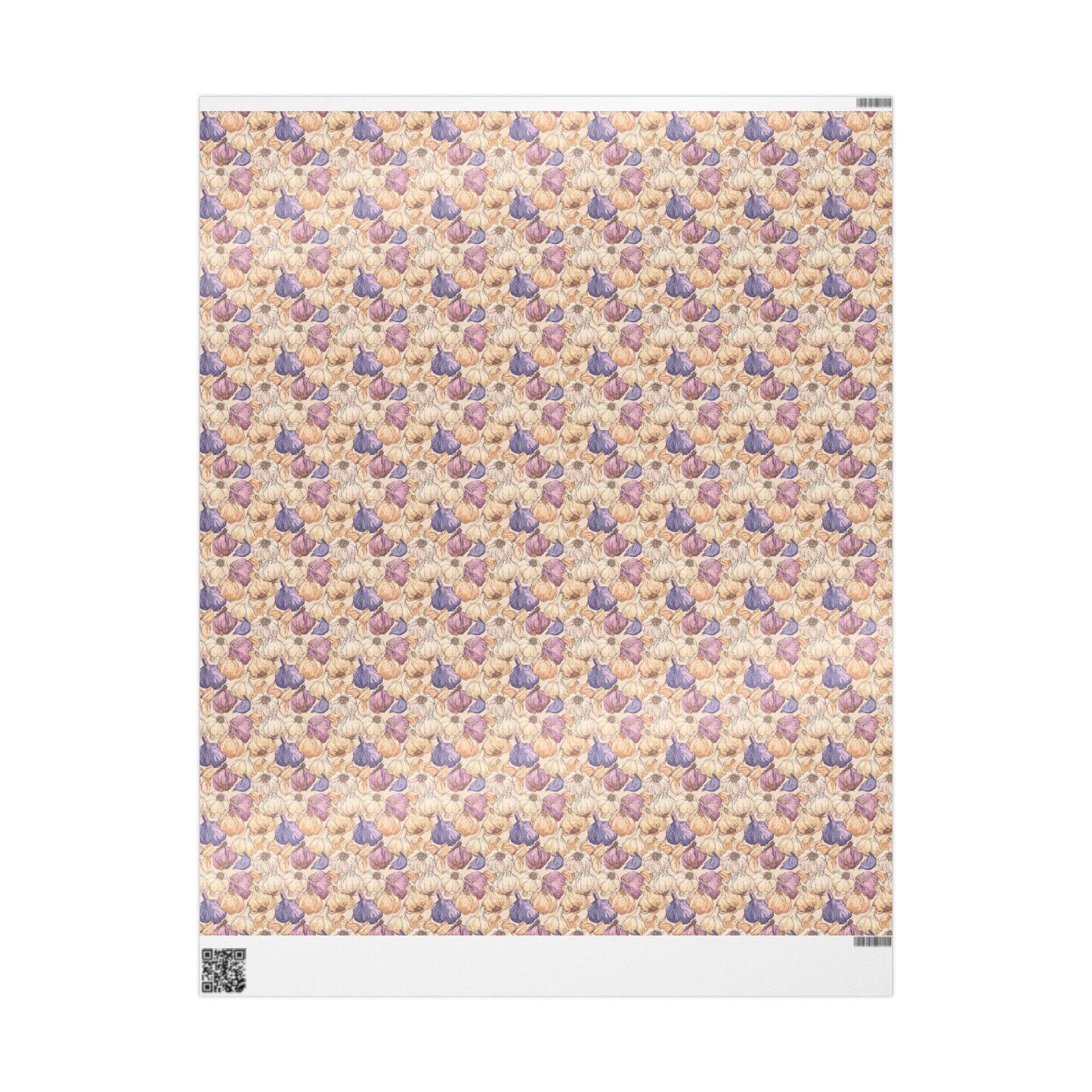 Farmers Market Wrapping Paper Roll Farmhouse Rustic Garlic Design Eco Friendly Country Kitchen Organic Veggie Gift Wrap #32