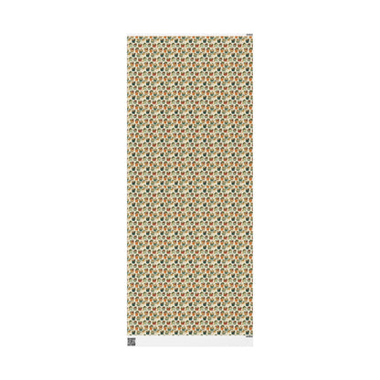 Farmers Market Wrapping Paper Roll Vintage Style Fruits and Veggies Illustration Rustic Country Farm Fresh Kitchen Gift Wrap #2
